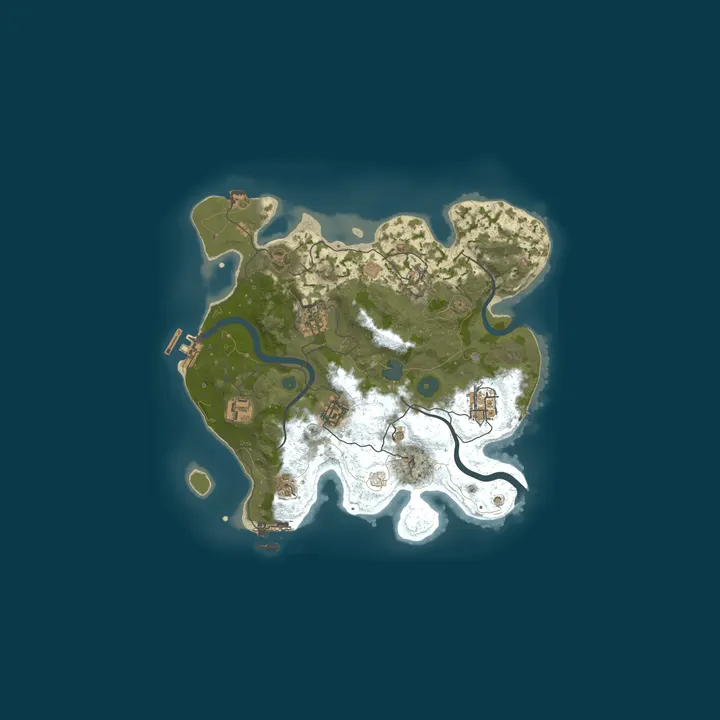 Map of A Shockbyte Rust Server