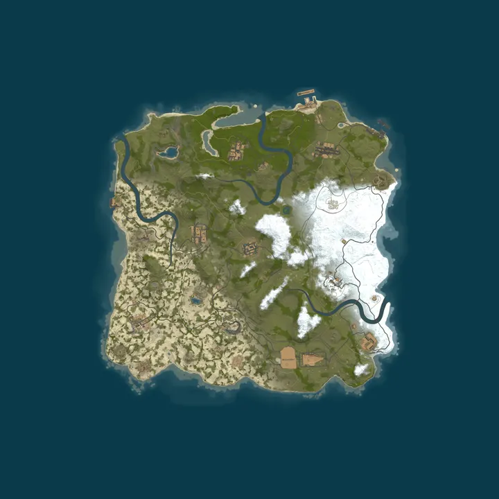 Map of RustForNoobs.com | 10x | Clans | No BPs |x10 EU | Kits