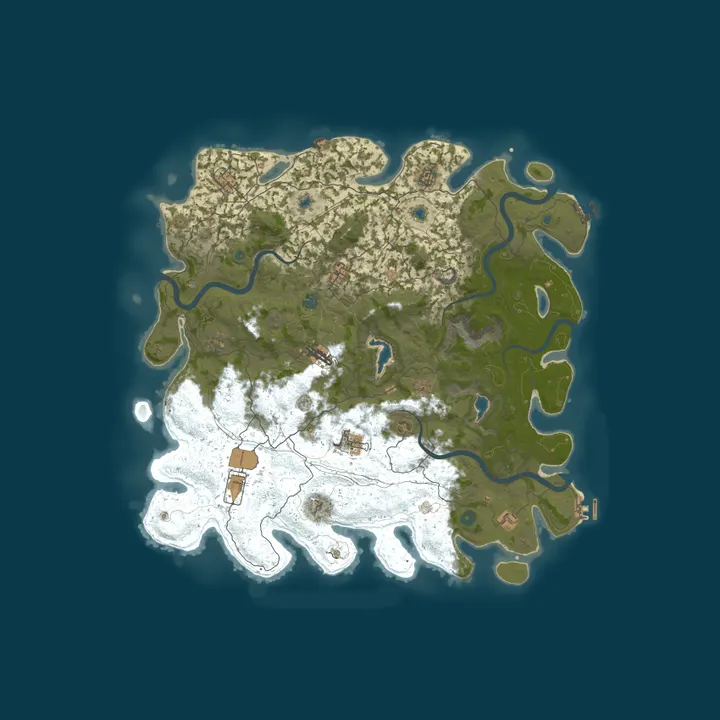 Map of BobsRustServer 50x | Mini | Kits | TP | Skins