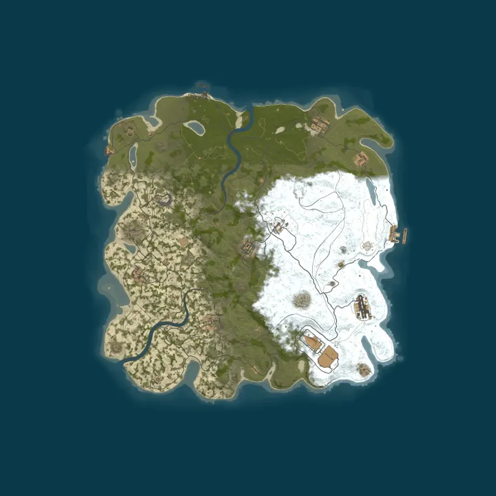 Map of WARBANDITS.GG EU 3X |Solo/Duo/Trio/Quad|LootX3| JUST WIPED