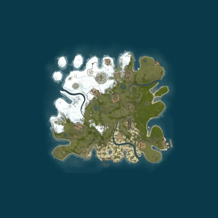 Map of RUSTILA[PVE]NoRAID|NoKILL|RAIDBASE|Events|Quest|TP
