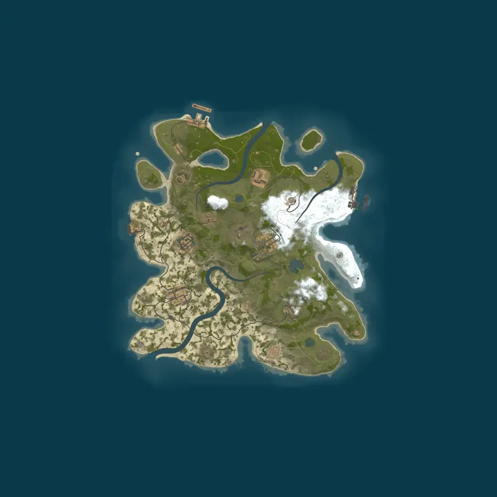 Map of My Rust server | Powered by AMP
