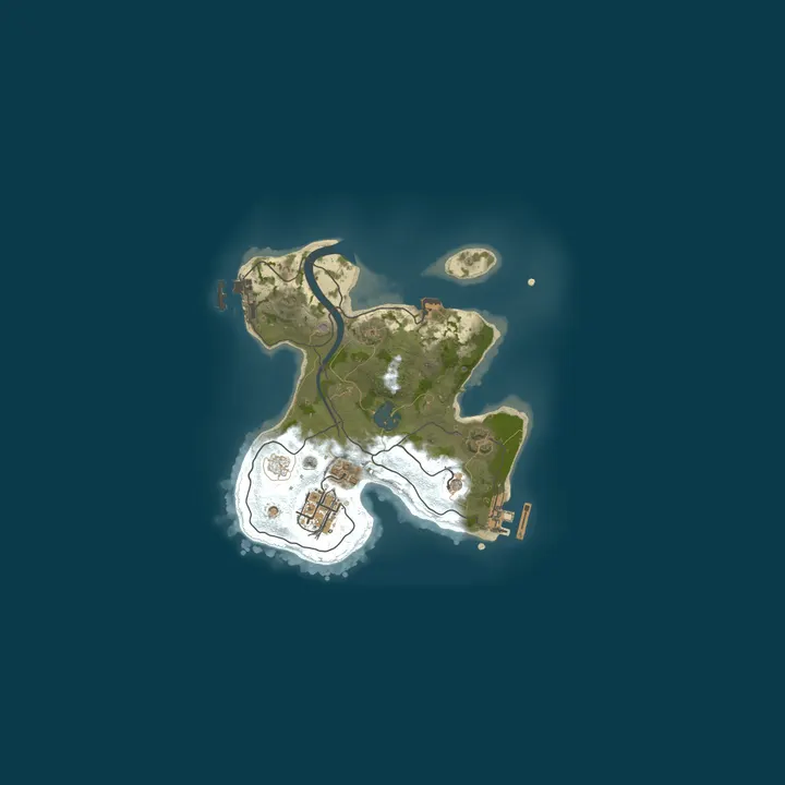 Map of A Shockbyte Rust Server