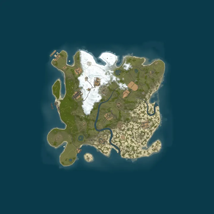 Map of BlackOut Rust
