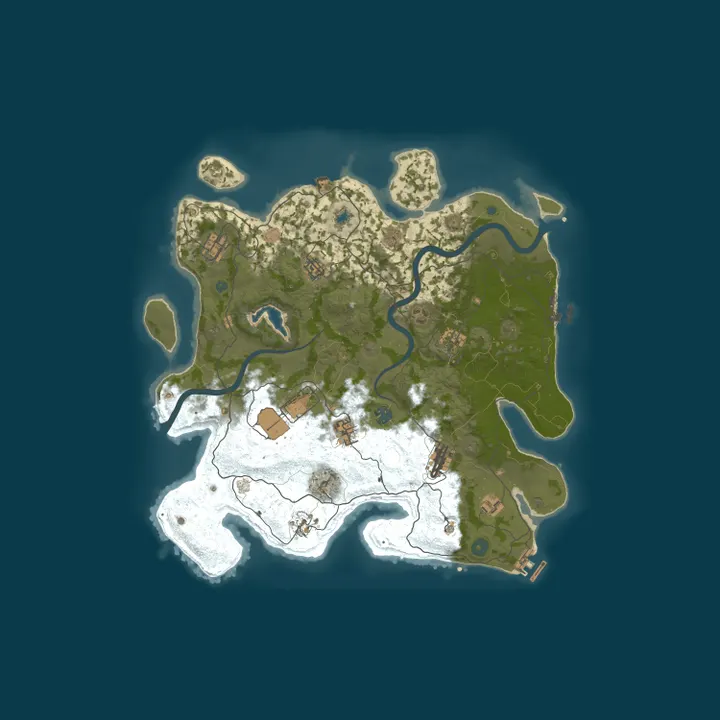 Map of A Rust Server Cryptid Vanilla