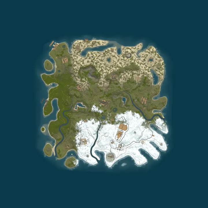 Map of My Rust server | Powered by AMP