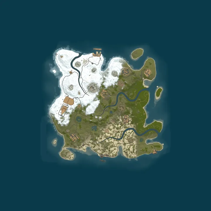 Map of High Bros Rustic - NA l 10x l Home l Kits l Modded l New Server
